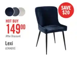 The Brick Lexi Dining Chair with Velvet-Look Fabric, Metal - Blue offer