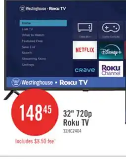 The Brick Westinghouse 32 HD Roku Smart TV offer