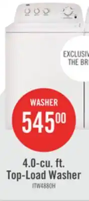 The Brick Inglis 4.0-cu. ft. Top-Load Washer offer
