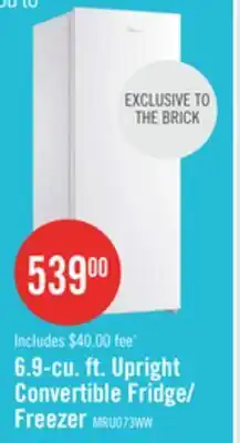 The Brick Midea 6.9 Cu. Ft. Convertible Upright Refrigerator-Freezer - MRU07B3AWW offer