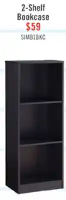 The Brick William 15.75 2-Shelf Bookcase - Black offer