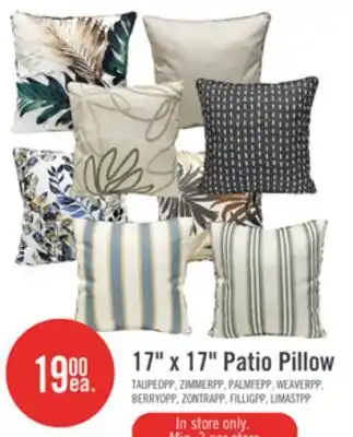 The Brick 17 x 17 Patio Pillow offer