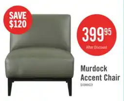 The Brick Murdock Accent Chair Green Leather offer