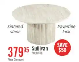 The Brick Sullivan 35.43 Round Coffee Table with Sintered Stone Top offer