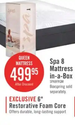The Brick Springwall Spa 8 Firm Smooth Top Queen Mattress in a Box offer