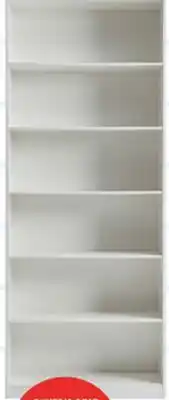 The Brick William 31.5 6-Shelf Bookcase - White offer