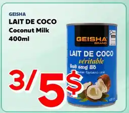 Marche Salaberry GEISHA LAIT DE COCO offer
