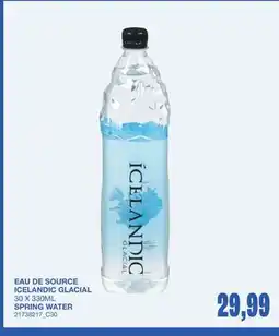 Wholesale Club SPRING WATER offer