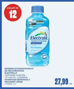 Wholesale Club HYDRATION BEVERAGE & RECOVERY DRINK offer