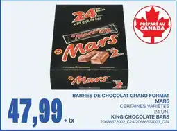 Wholesale Club KING CHOCOLATE BARS, 24 UN offer