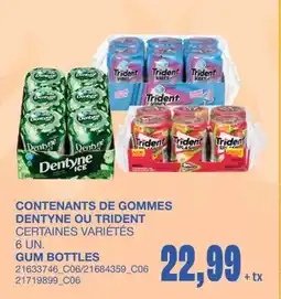 Wholesale Club GUM BOTTLES, 6 UN offer