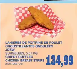 Wholesale Club CRIPSY RUFFLED CHICKEN BREAST STRIPS offer