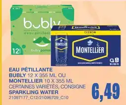 Wholesale Club SPARKLING WATER, 12 X 355 ML or 10 X 355 ML offer