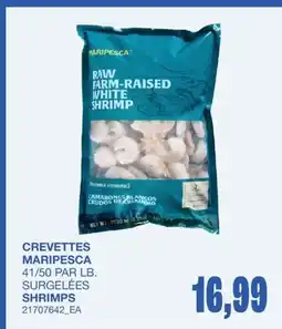 Wholesale Club SHRIMPS, 41/50 PAR LB offer