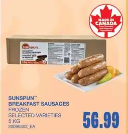 Wholesale Club BREAKFAST SAUSAGES offer