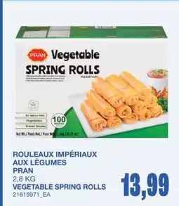Wholesale Club VEGETABLE SPRING ROLLS offer