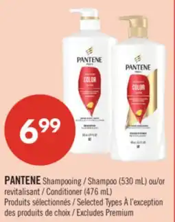Pharmaprix PANTENE Shampoo (530 mL) or Conditioner (476 mL) offer