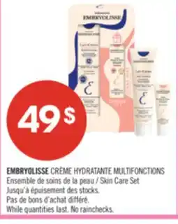 Pharmaprix EMBRYOLISSE CRÈME HYDRATANTE MULTIFONCTIONS Skin Care Set offer