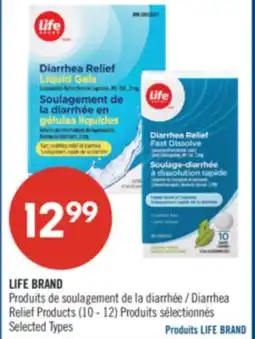 Pharmaprix LIFE BRAND Diarrhea Relief Products (10 - 12) offer