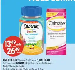 Pharmaprix EMERGEN-C Vitamin C, CALTRATE Calcium or CENTRUM Multi-Vitamin Products offer