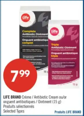Pharmaprix LIFE BRAND Antibiotic Cream or Ointment offer