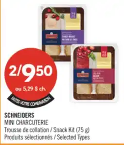 Pharmaprix SCHNEIDERS MINI CHARCUTERIE Snack Kit offer