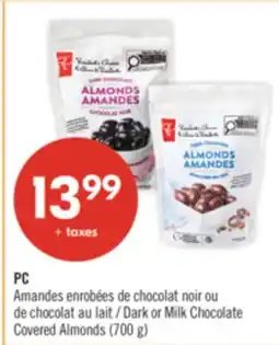 Pharmaprix PC Dark or Milk Chocolate Covered Almonds (700 g) offer