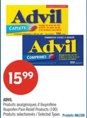 Pharmaprix ADVIL Ibuprofen Pain Relief Products offer