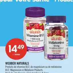 Pharmaprix WEBBER NATURALS B12, Magnesium or Melatonin Products offer