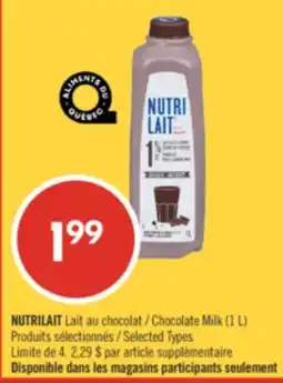 Pharmaprix NUTRILAIT Chocolate Milk (1 L) offer