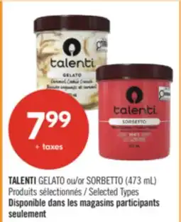 Pharmaprix TALENTI GELATO or SORBETTO (473 mL) offer