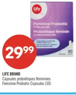 Pharmaprix LIFE BRAND Feminine Probiotic Capsules offer