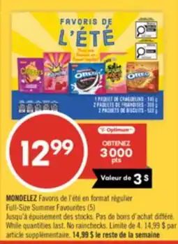 Pharmaprix MONDELEZ Full-Size Summer Favourites (5) offer