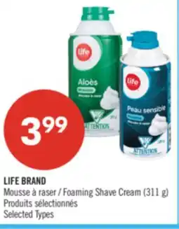 Pharmaprix LIFE BRAND Foaming Shave Cream offer