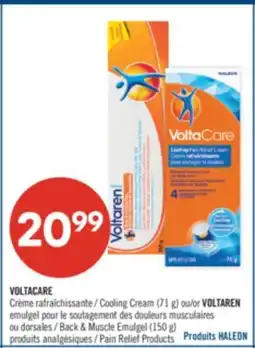 Pharmaprix VOLTACARE Cooling Cream (71 g) or VOLTAREN Back & Muscle Emulgel (150 g) Pain Relief Products offer