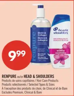Pharmaprix RENPURE or HEAD & SHOULDERS Hair Care Products offer