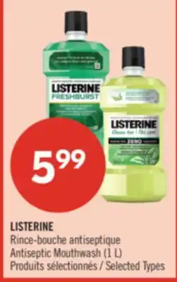 Pharmaprix LISTERINE Antiseptic Mouthwash offer