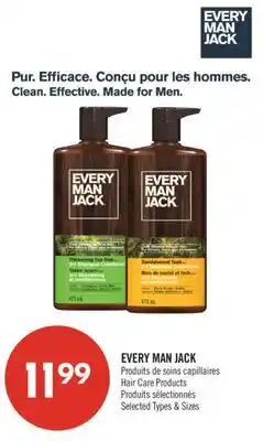 Pharmaprix EVERY MAN JACK Hair Care Products offer