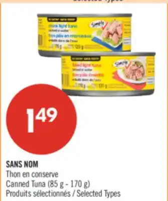 Pharmaprix NO NAME Canned Tuna offer