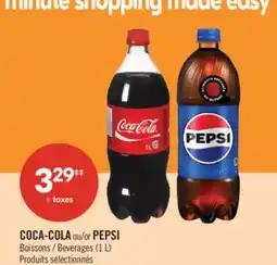 Pharmaprix COCA-COLA or PEPSI Beverages offer