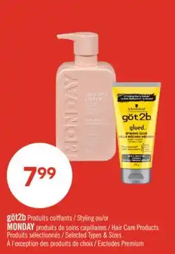 Pharmaprix göt2b Styling or MONDAY Hair Care Products offer