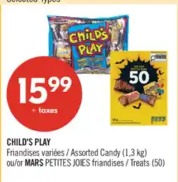 Pharmaprix CHILD'S PLAY Assorted Candy (1,3 kg) or MARS PETITES JOIES Treats (50) offer
