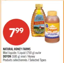 Pharmaprix NATURAL HONEY FARMS Liquid (750 g) or DOYON (500 g) Honey offer
