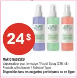 Pharmaprix MARIO BADESCU Facial Spray offer