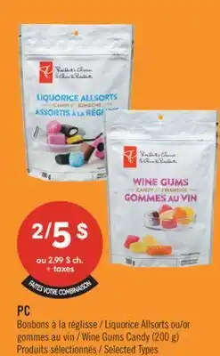 Pharmaprix PC Liquorice Allsorts or Wine Gums Candy offer