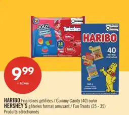 Pharmaprix HARIBO Gummy Candy (40) or HERSHEY'S Fun Treats (25 - 35) offer