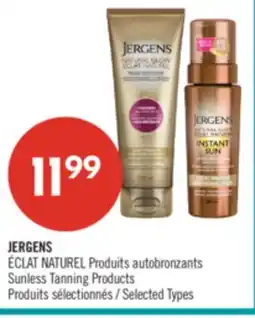 Pharmaprix JERGENS Sunless Tanning Products offer