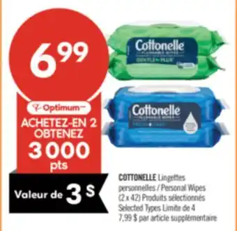 Pharmaprix COTTONELLE Personal Wipes offer