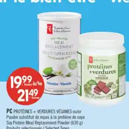 Pharmaprix PC Soy Protein Meal Replacement Powder offer