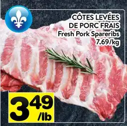 Supermarché PA CÔTES LEVÉES DE PORC FRAIS offer